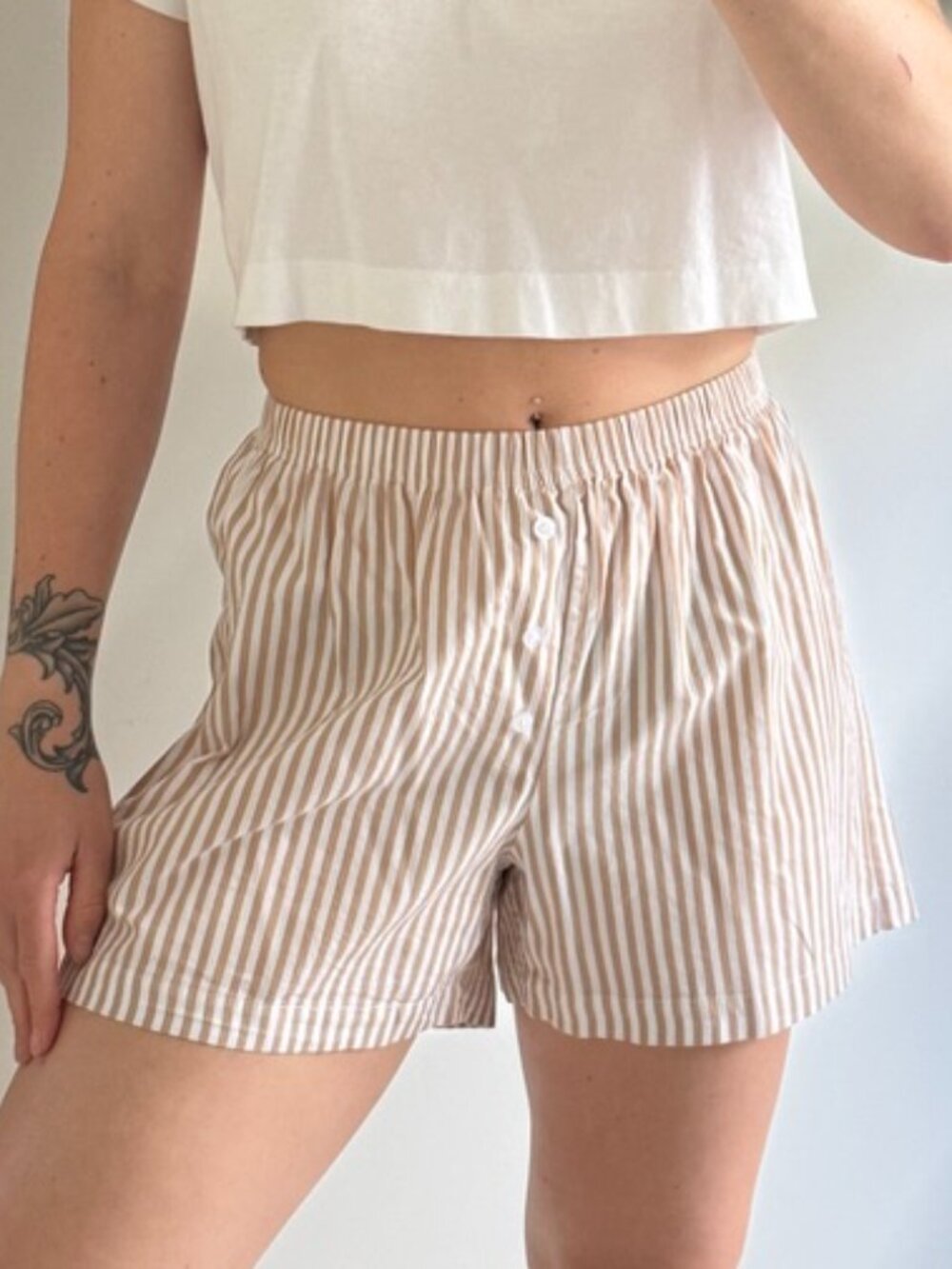 Boheme Striped Cotton Boxer Short